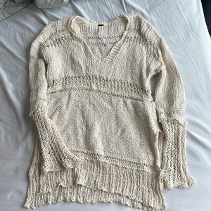 Oversized crochet sweater